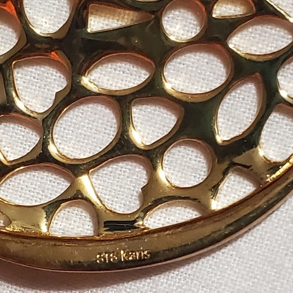 Green Onyx Thick Hinged Cutout Cuff Bracelet in Pure Solid Brass, sz 8 - Picture 10 of 10